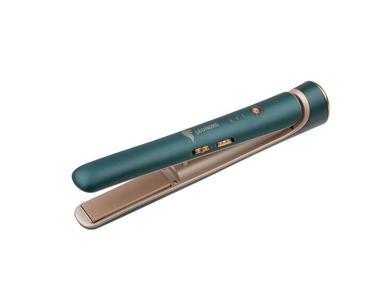 Щипцы для укладки LEONORD LE-1203W зеленый/золотистый